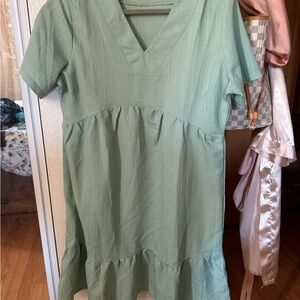 Amazon Green Mini Dress